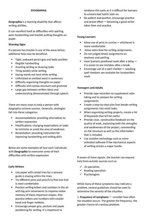 Image result for Specific Learning Disability Dysgraphia