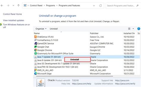 Image result for Uninstall Java