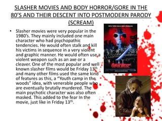 Evolution of Slasher Films 的图像结果