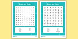 Home Sweet Home Word Search