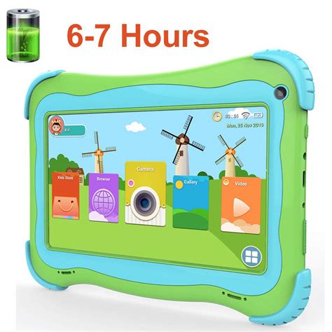Buy Kids PC 7 Inch Quad Core Android 3800mAh Works 8 Hours, Safety Eyes ...