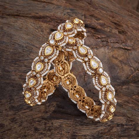 Regal Kundan Bangles Set | Discover New Kundan Bangles Designs
