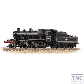 372-628A Graham Farish N Gauge LMS Ivatt 2MT 46447 BR Lined Black (Late ...