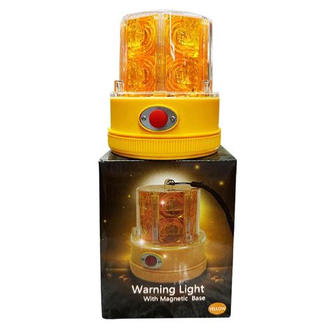 Warning Blinking YELLOW Lights LED With Magnetic Base