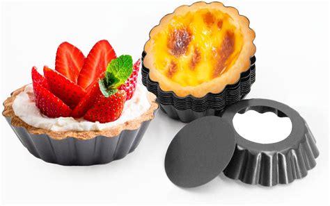 Amazon.com: Bakerpan Silicone Mini Tart Pans for Baking, Mini Pie Pans ...
