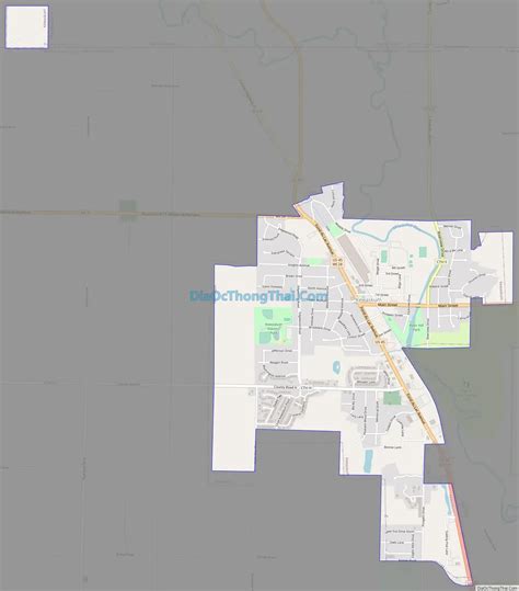 Map of Kewaskum village - Thong Thai Real