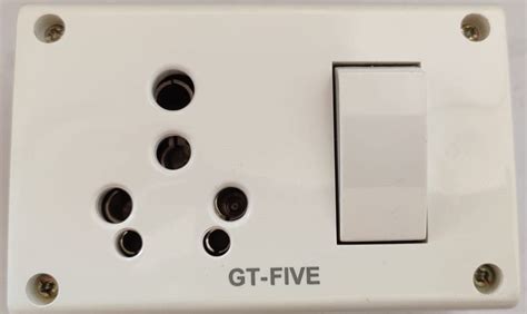 Million 3030 Plastic 3 in 1 Universal Switch Socket Combined (White ...