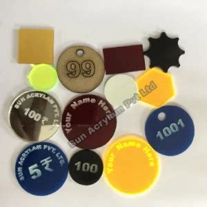 Plastic Token Manufacturers In Gurgaon - Sun Acrylam Private Limited