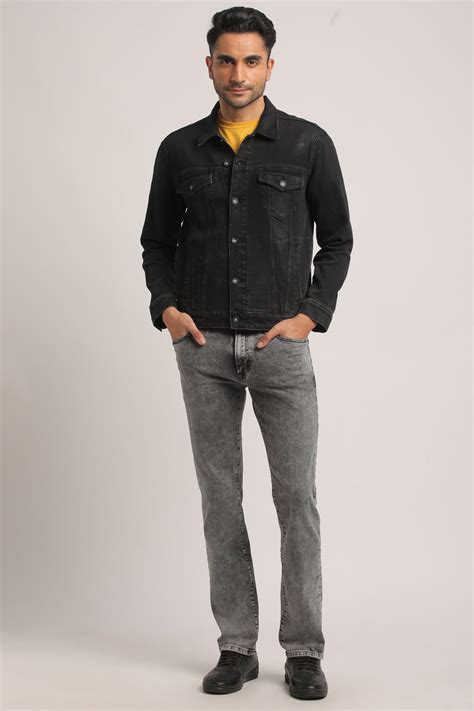 DORIAN-MEN BLACK CLASSIC TRUCKER JACKET – Everblue