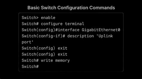 Image result for Basic Configuration Command Switch