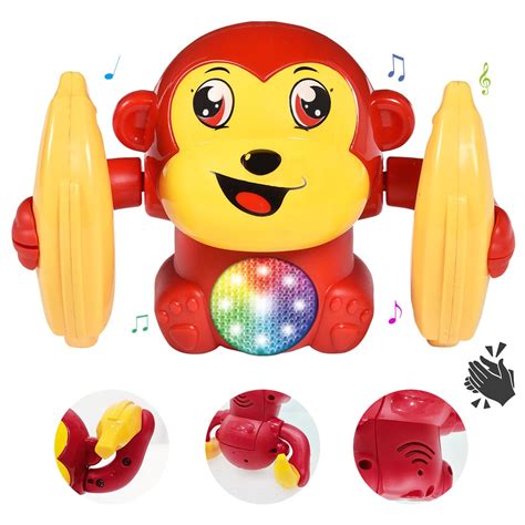 Buy Wembley Dancing Monkey Musical Toy for Kids Baby Spinning Rolling ...