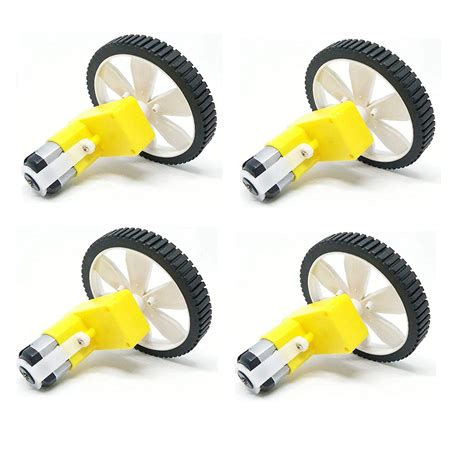 Buy RI ; One For All Single Shaft L-Shaped 60RPM BO Motor with Wheel ...