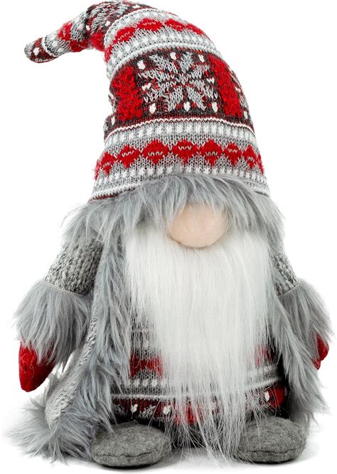 Amazon.com: LOCKASEN Gnome Christmas Decorations - Adorable Plush ...
