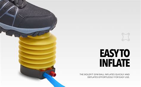 Boldfit Gym Ball for Exercise Anti Burst Exercise Ball with Foot Pump ...