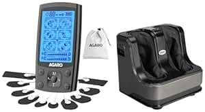 AGARO Rejoice Foot, Calf and Leg Massager with Heat and Vibration, 80W ...