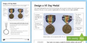Design a VE Day Medal Activity | Editable | School Resource