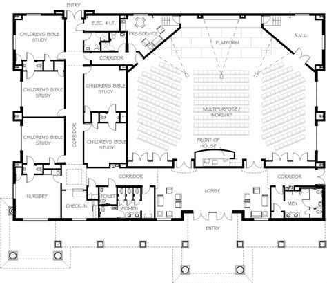 Traditional Church Floor Plans