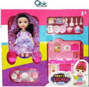 QBIC Marys Kitchen Cabinet Dollhouse Furniture Dining Room Doll ...
