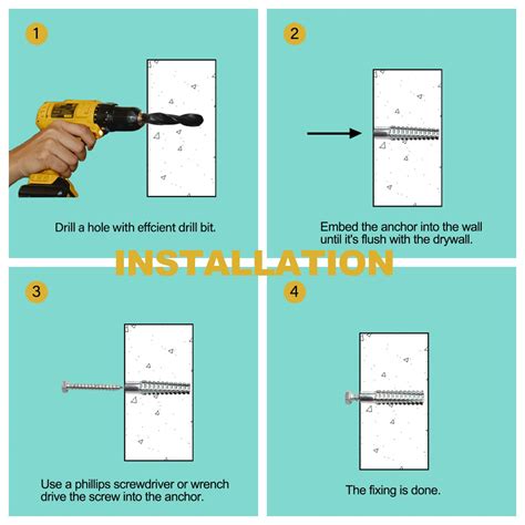 Buy 20Sets M6 Heavy Duty Drywall Anchors and Screws kit,Noideeer Tree ...
