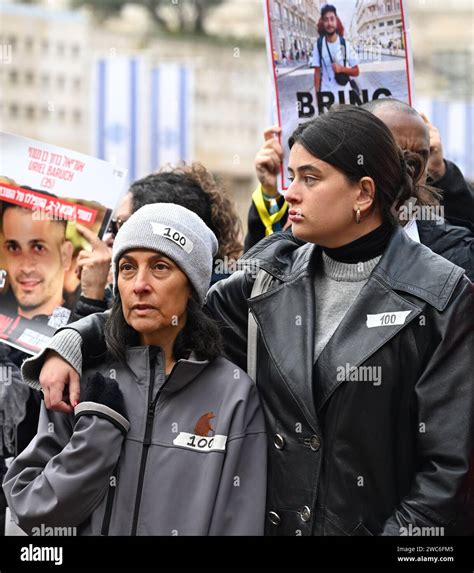 Jerusalem, Israel. 14th Jan, 2024. (L) Rachel Goldberg-Polin, mother of ...