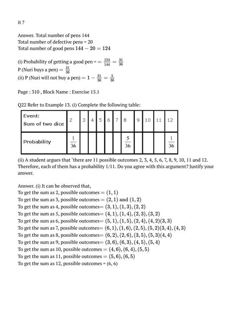 Image result for Class 10th Maths Chapter 14 Probability Examples