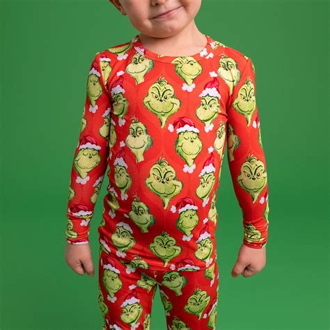 Red Long Sleeve Toddler Pajamas | Dr. Seuss The Grinch