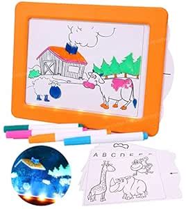 Amazon.in: Buy Toyshine Magic Pad Light Up LED Drawing Tablet with ...