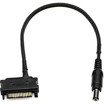 CRJ Male SATA to 12V DC 5.5mm x 2.1mm Plug Power Adapter Cable : Amazon ...