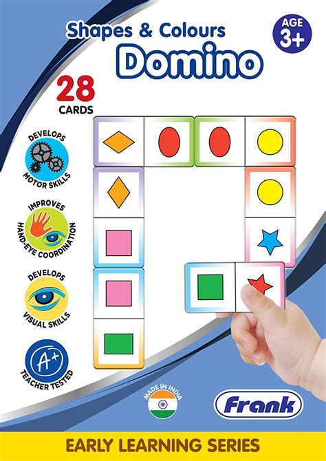 Buy Frank Shapes & Colours Domino Game – 28 Cards, Early Learner ...