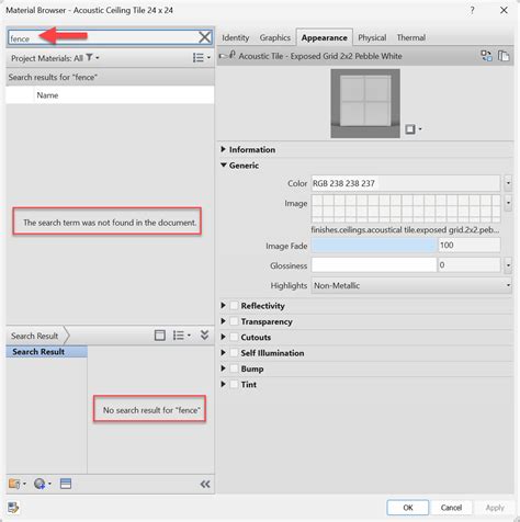 Image result for Revit Material Editor