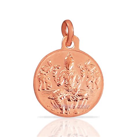 Shri Mahalakshmi Shree Yantra Round Locket in Pure Copper