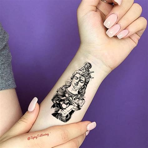 Voorkoms God Hanuman With Shivling Temporary Tattoo for Men and Women ...