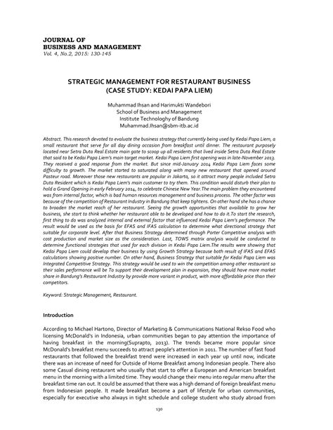 Image result for SWOT-analysis Restaurant Examples