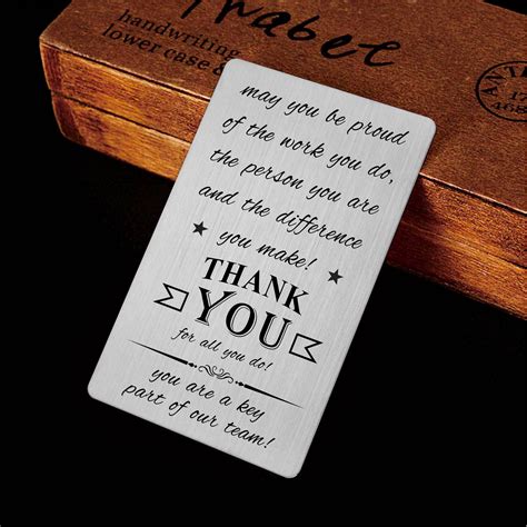 Buy FALOGIJE Appreciation Gifts for Employee Wallet Card, Thank You for ...