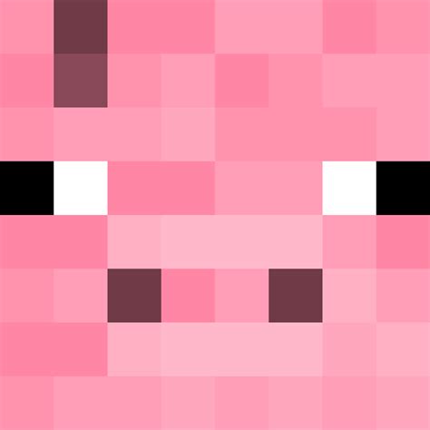 Minecraft Pig Face Pixel Art