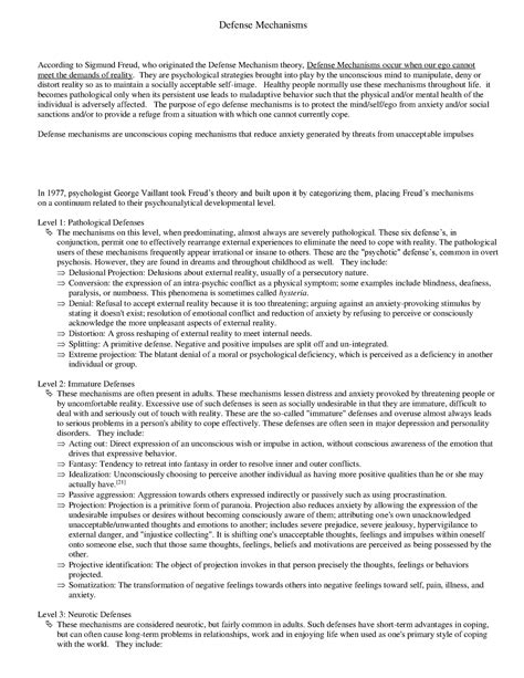 Defense Mechanisms - Chromosome - Defense Mechanisms According to ...