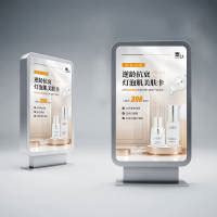 护肤品灯箱海报PSD广告设计素材海报模板免费下载-享设计