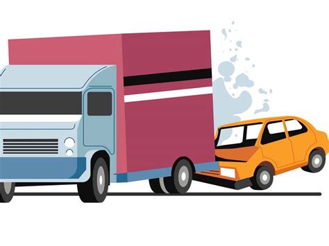 A woman died when a car hit the back of a truck standing on the side ...
