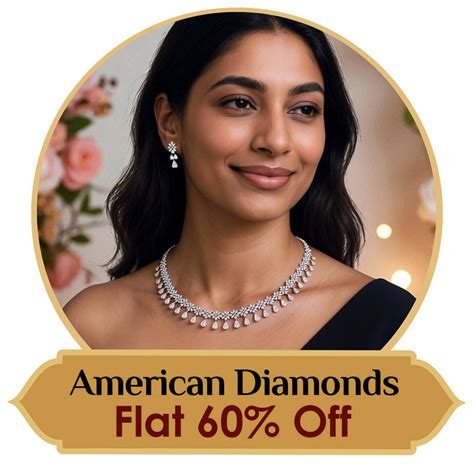 American Diamond Necklace Sets @ Unbelievable rates | Bling Bag