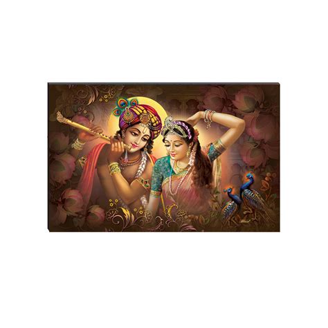 6MM MDF Radha Krishna Satin Matt Texture UV Art Painting - eCraftIndia ...