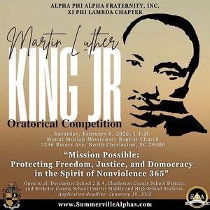 5th Annual Martin Luther King, Jr. Oratorical Competition, Mount Moriah ...