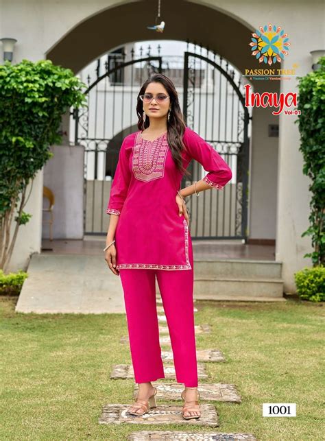 PASSION TREE INAYA VOL 1 FANCY LADIES TOP WITH PENT PAIR AT BEST ONLINE ...