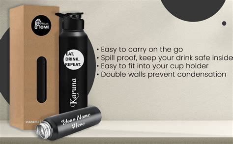 MustHome | Water Bottle | Personalized Bottle with Name | Valentines ...