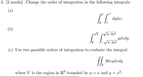 calculus - Reversing the order of integration. (Picture included ...