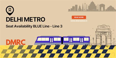 Delhi Metro Train Seat Availability Blue Line (Line 3)