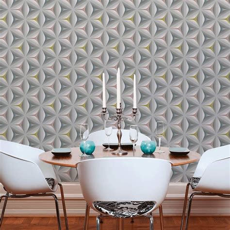 A.S. Création pattern wallpaper wallpaper Move your Wall Blue, Grey ...