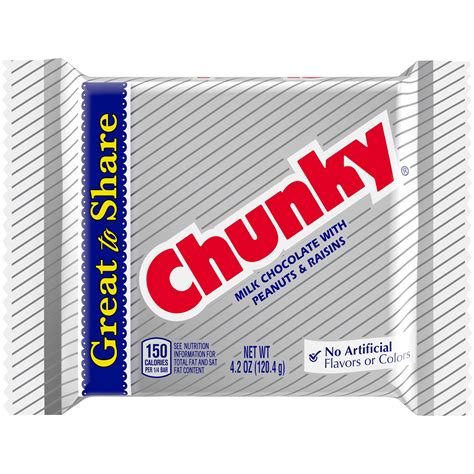 Buy Chunky Giant Milk Chocolate Candy Bar, 12 Count, Bulk Individually ...