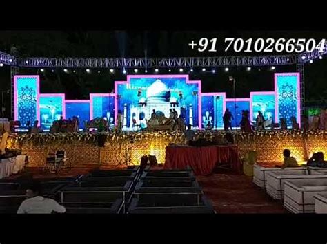 LED Screen Video Wall Wedding Reception Stage Decoration India 81225 ...