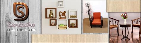 Santosha Decor MDF Wall Decoration Intersecting Floating Shelf Rack ...