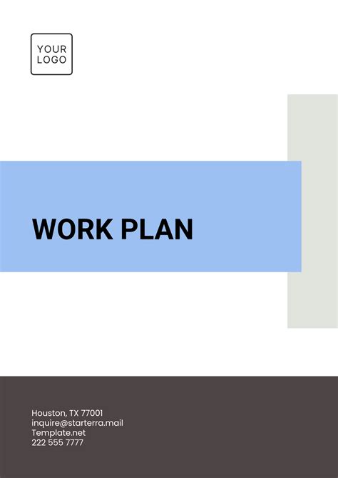 Image result for Work Plan Template